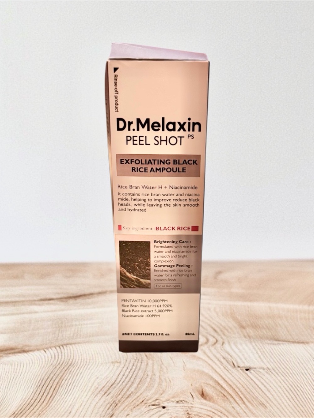 Dr. Melaxin Peel Shot PS Exfoliating Black Rice Ampoule 80mL